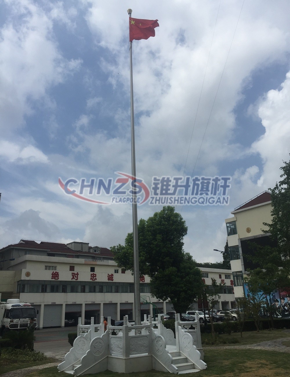 武警支隊旗桿安裝